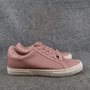 A New Day Shoes Womens 7 Fashion Sneakers Casual Lifestyle Lace Up Pink Low